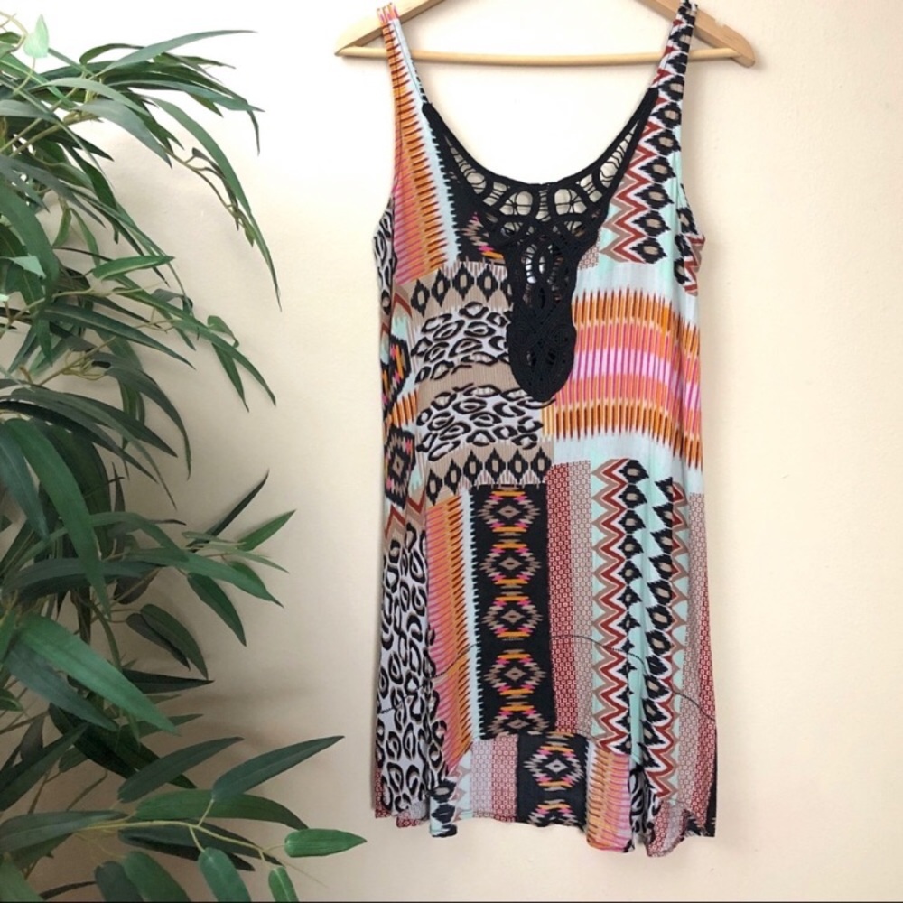 L*Space Tribal Tunic Dress Swim Cover